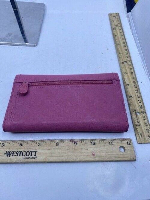 Rolfs Pink Nwb Soft Leather Card Checkbook Wallet