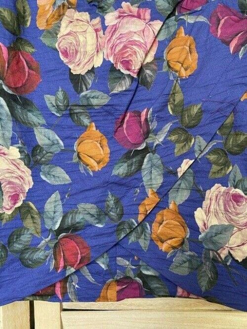 Nicole Miller blue pink green floral msrp skirt