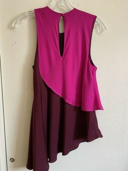 milly pink burgundy new women s sleeveless msrp small tank topcami