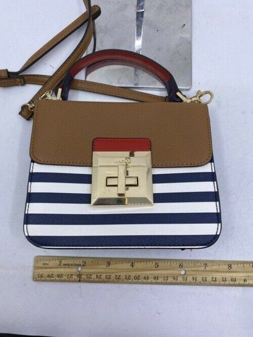 Aldo Cute Stripped Faux Leather Cross Body Bag