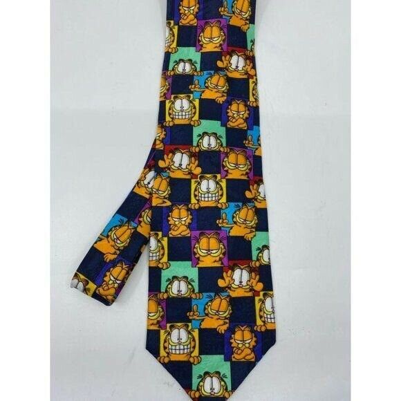 NWT Garfield Neck Tie Multi Mini Sguan Multicolor