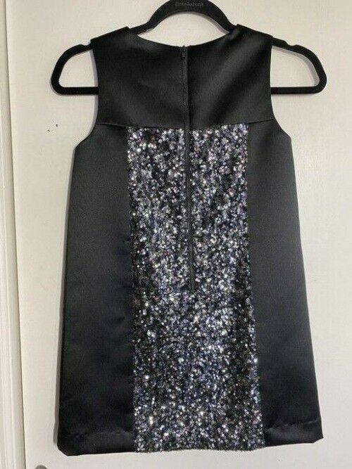 milly minis black new girls sequined short casual dress