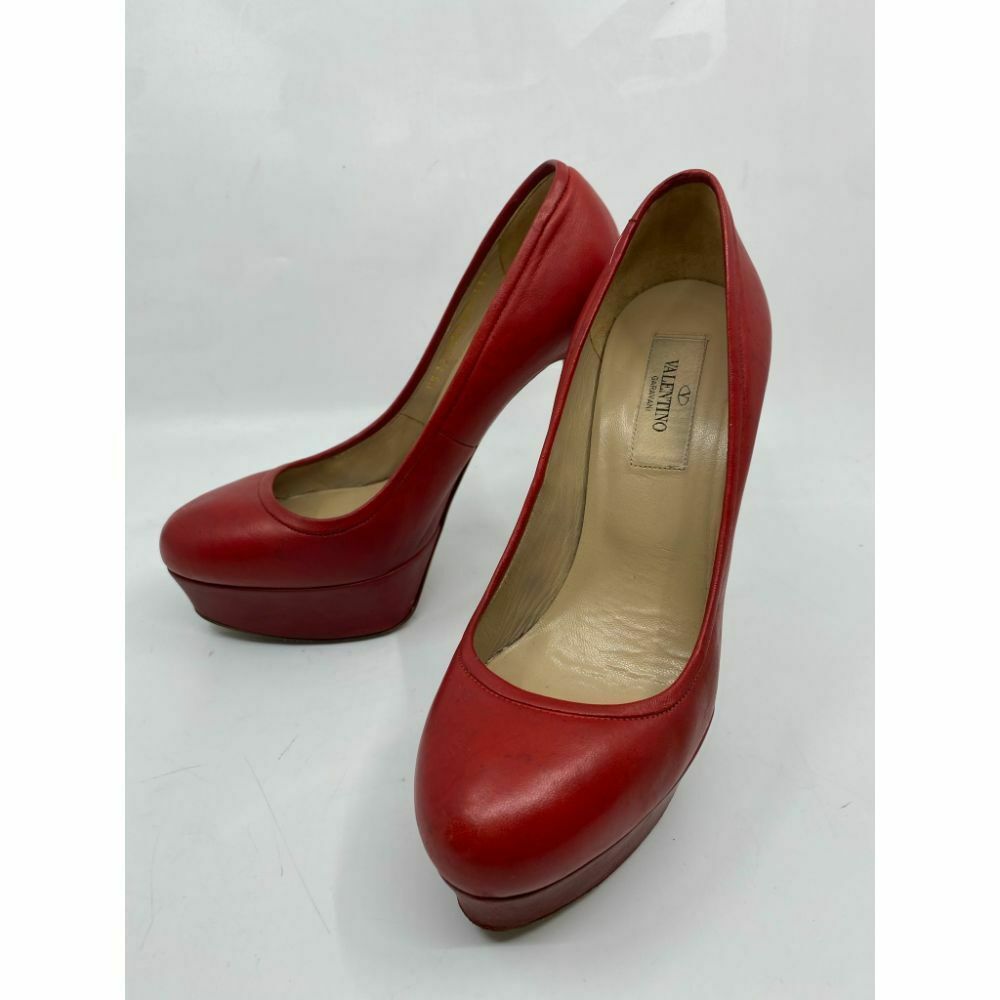 VALENTINO Red High Heels Size 37 Msrp 990 Made in Italy