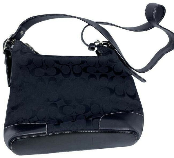 Coach Black Fabric Cross Body Bag