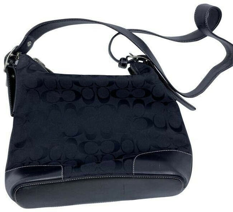 Coach Black Fabric Cross Body Bag