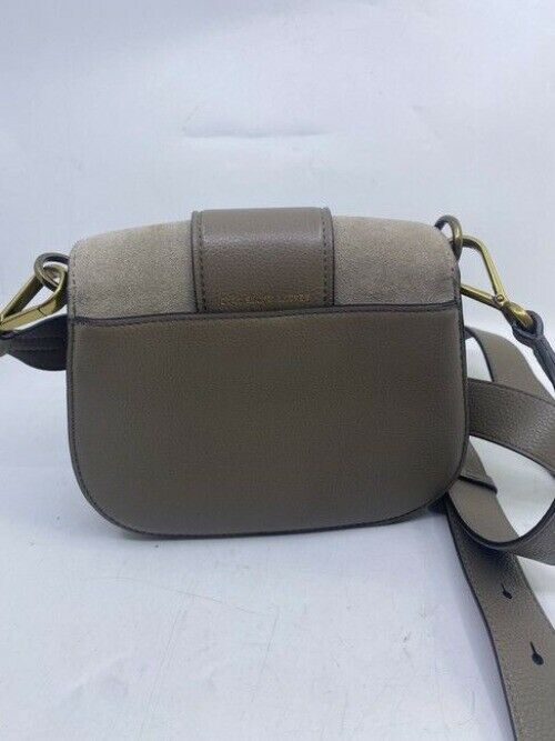 Polo Ralph Lauren Lennox Gray Suede Leather Cross Body Bag