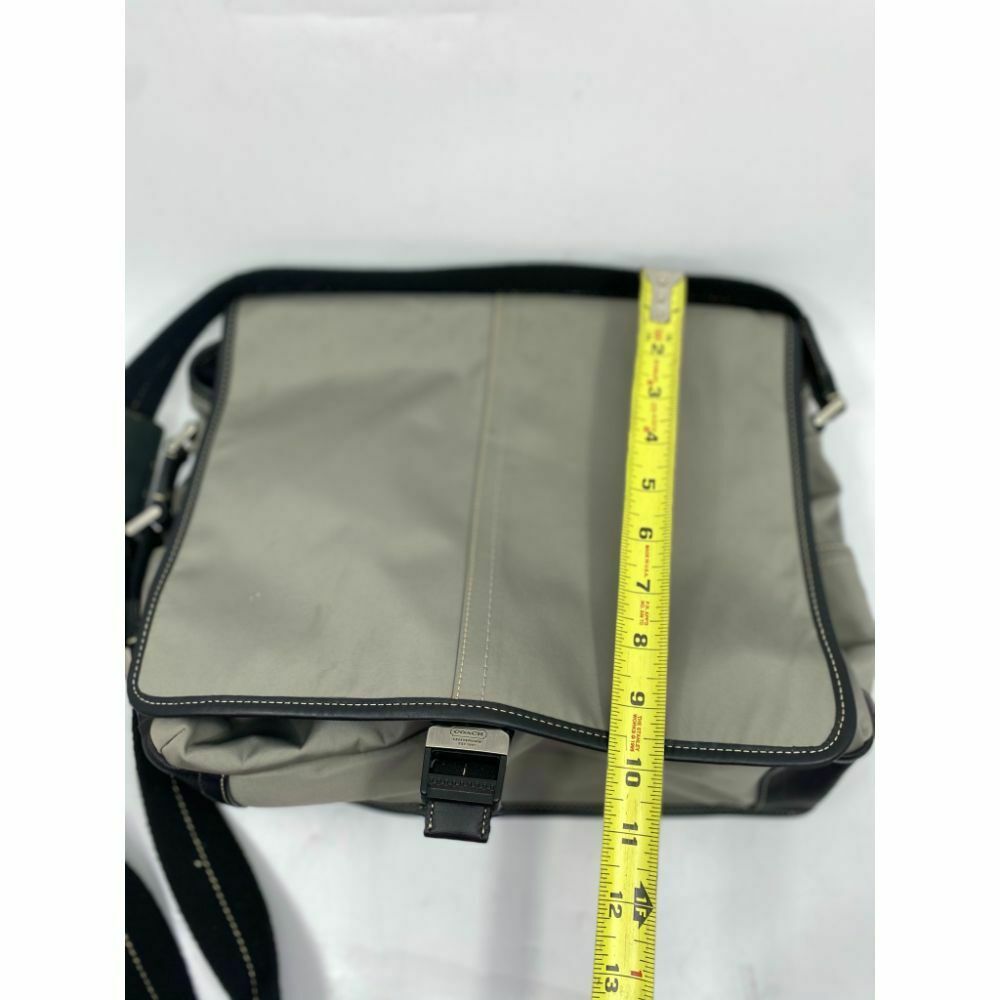 Coach Large Black Gray Nylon Messenger Bag