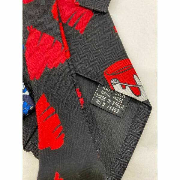 New Lot of 3 Neck tie Disney, Looney Tunes Black Red White Total Msrp 75