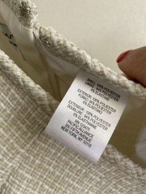 elie tahari khaki jacket and skirt set tweed msrp blazer