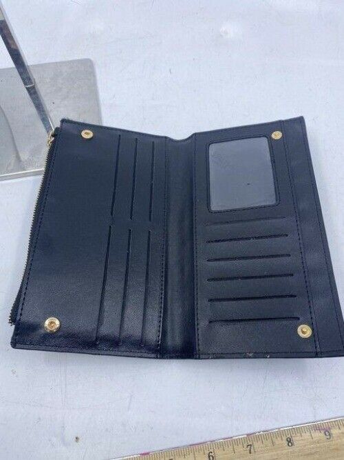 Dune London Black Horse Bit Clasp Wallet