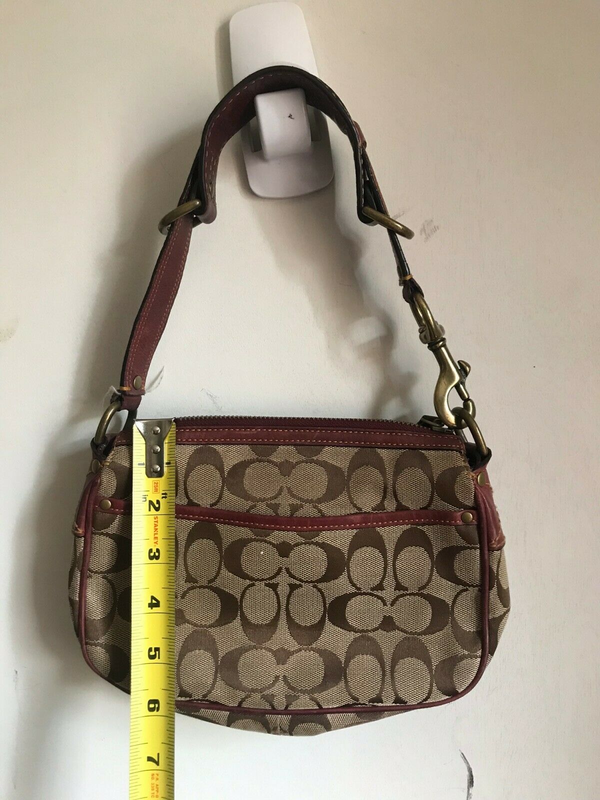 Coach Brown Interwoven Jacquard Bag