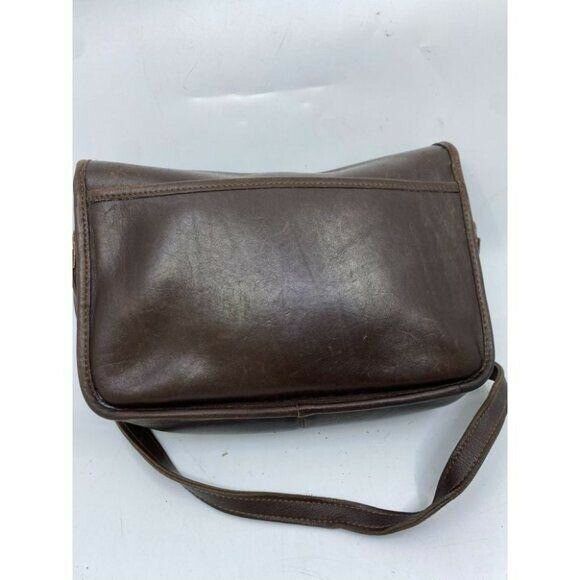 Coach Vintage Flap Closure Brown Crossbody Bag