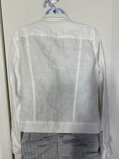nicole miller white new linen msrp
