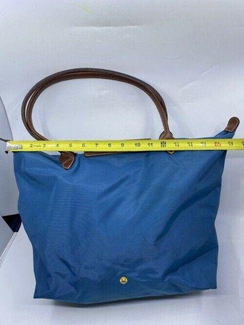 Longchamp Shopping Blue Brown Tote