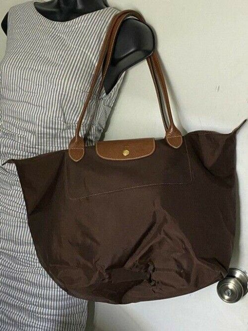 Longchamp Shopping Large Brown Tote