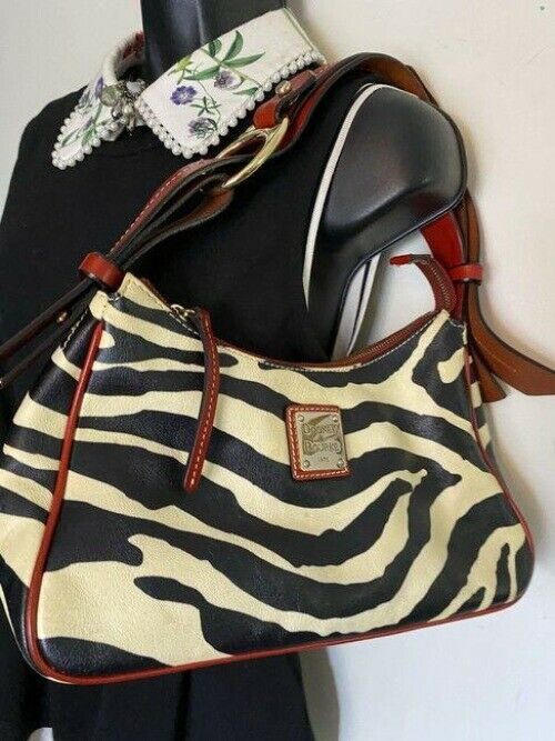 dooney and bourke animal print handbag small multicolor leather hobo bag