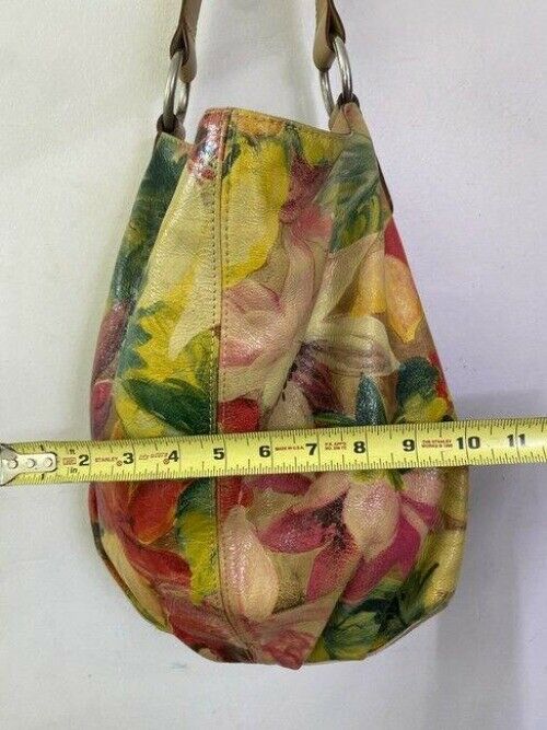 maurizio taiuti yellow green tan shoulder bag