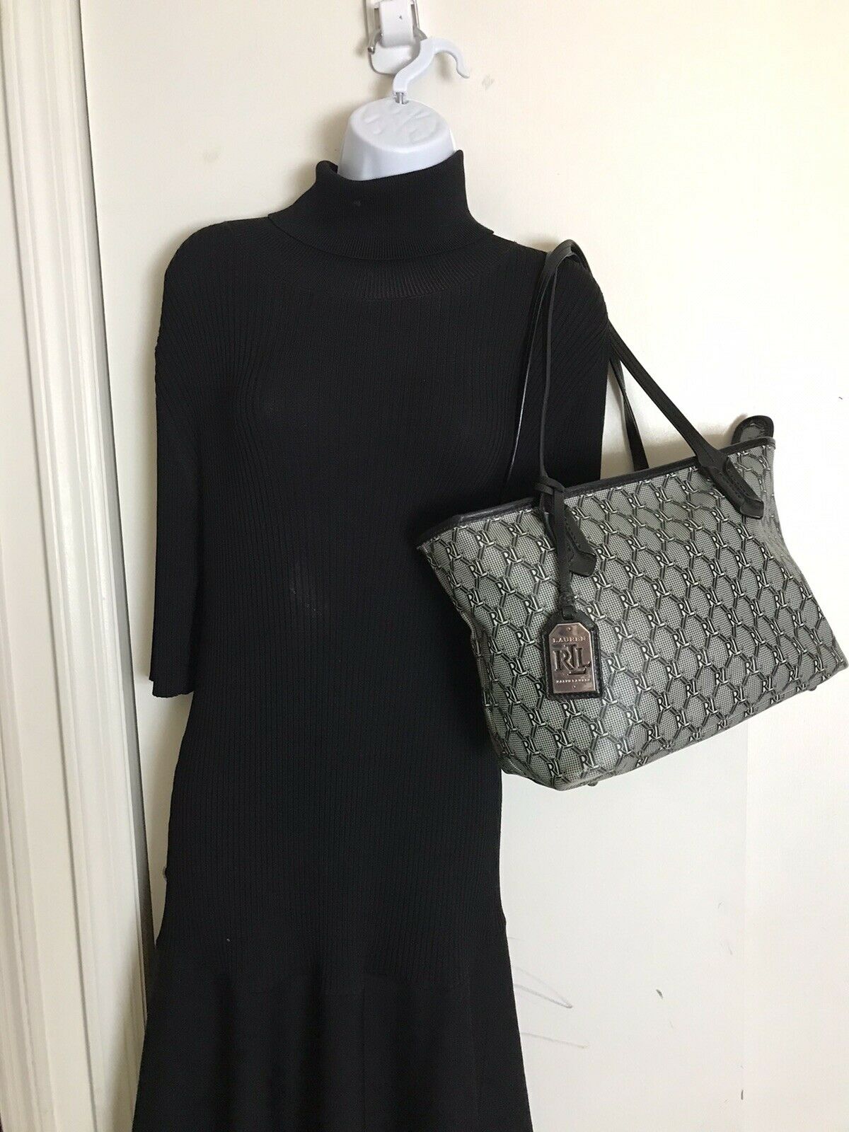 Ralph Lauren All over logo tote
