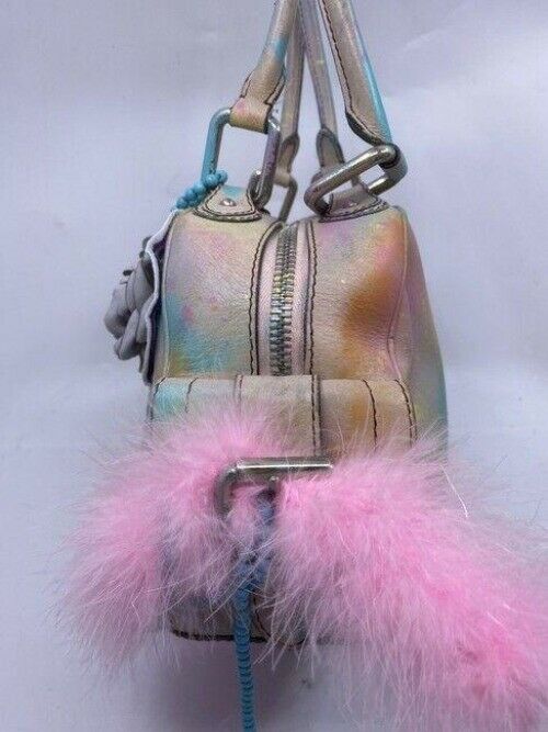 Marc Jacobs w hand shoulder customized by me w applique multicolor shoulder bag