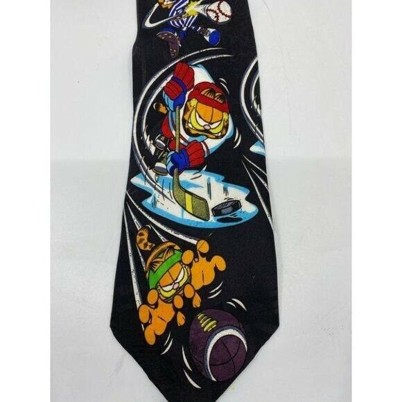 NWT Garfield Neck Tie M.U.P Cat Black Novelty Item