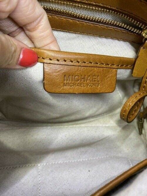 michael kors bowling bag brown tote