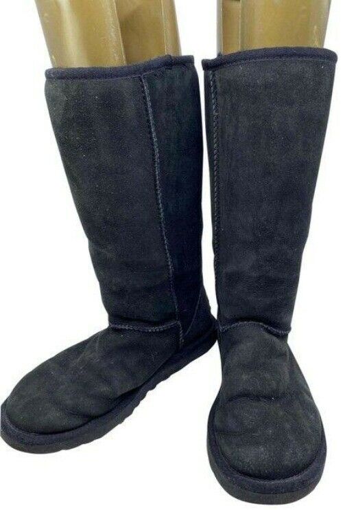 Ugg Australia Black Classic Tall Pull Bootsbooties Size Us