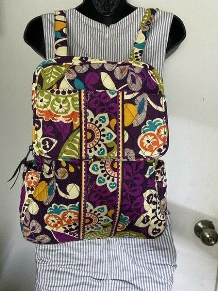 Vera Bradley Pack Msrp Purple White Green Backpack