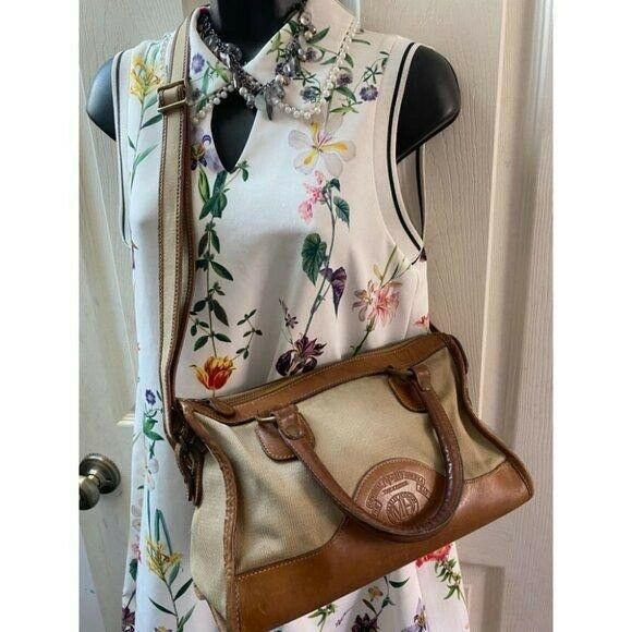 GHURKA Tan Brown Vintage Crossbody Bag