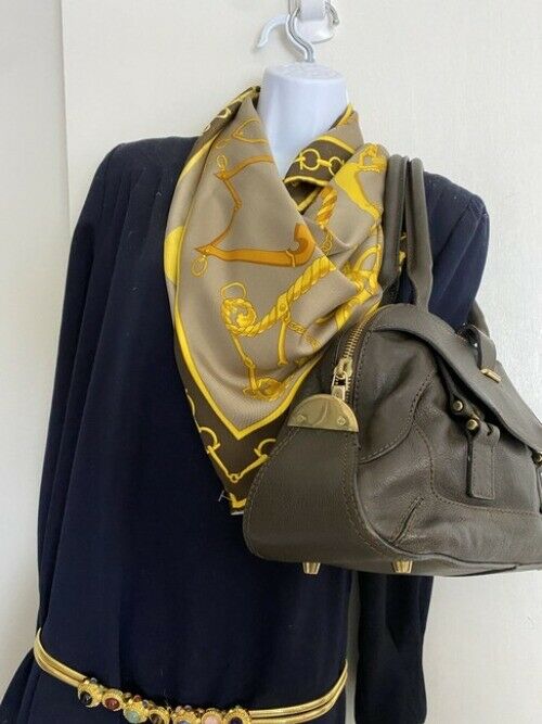 chloe handbag brown leather tote