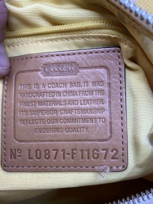 Coach Classic Multicolor Fabric Shoulder Bag
