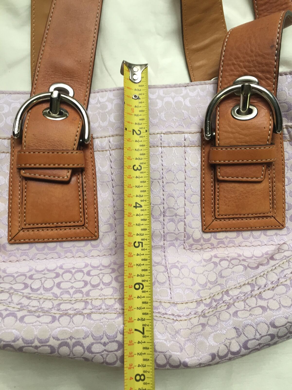 COACH Lavander Canvas Medium Tote