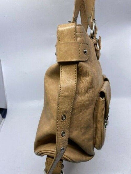 Marc Jacobs tan leather shoulder bag