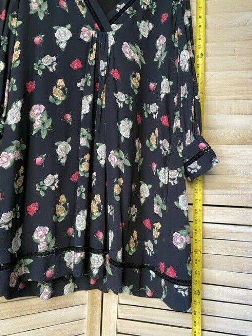 Nicole Miller Black Green White New Floral Mini Msrp Short Casual Dress