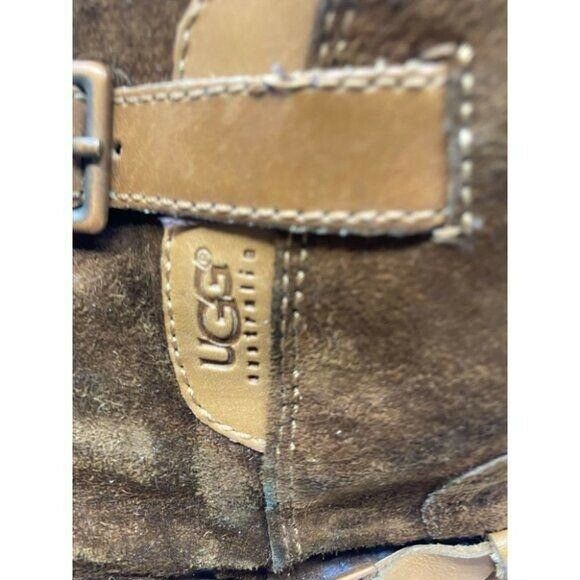 UGG Brown Leather Boots Size 6