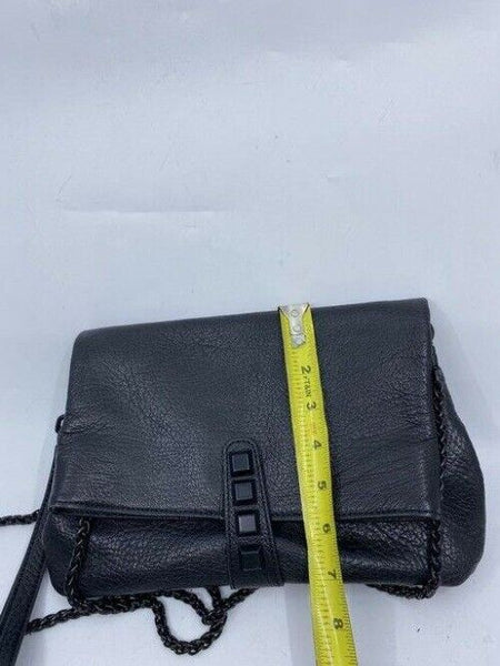 Nicole Miller Nwot Msrp Black Leather Cross Body Bag