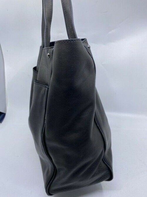 Nicole Miller Shopping Nwot Msrp Black Leather Tote