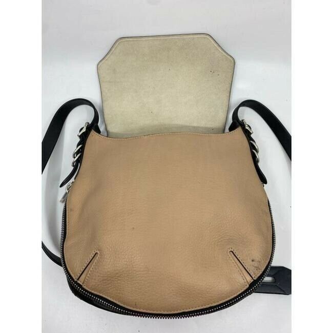 RAG & BONE Black/ Tan Smooth Leather/ Shoulder Crossbody Bag