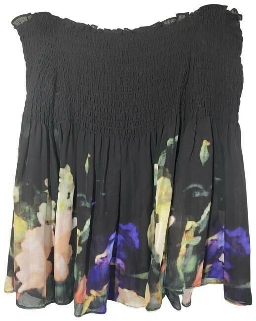 nicole miller multicolor new off the shoulder msrp