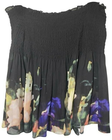 nicole miller multicolor new off the shoulder msrp