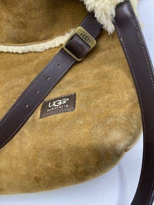 ugg australia large tan suede leather tote