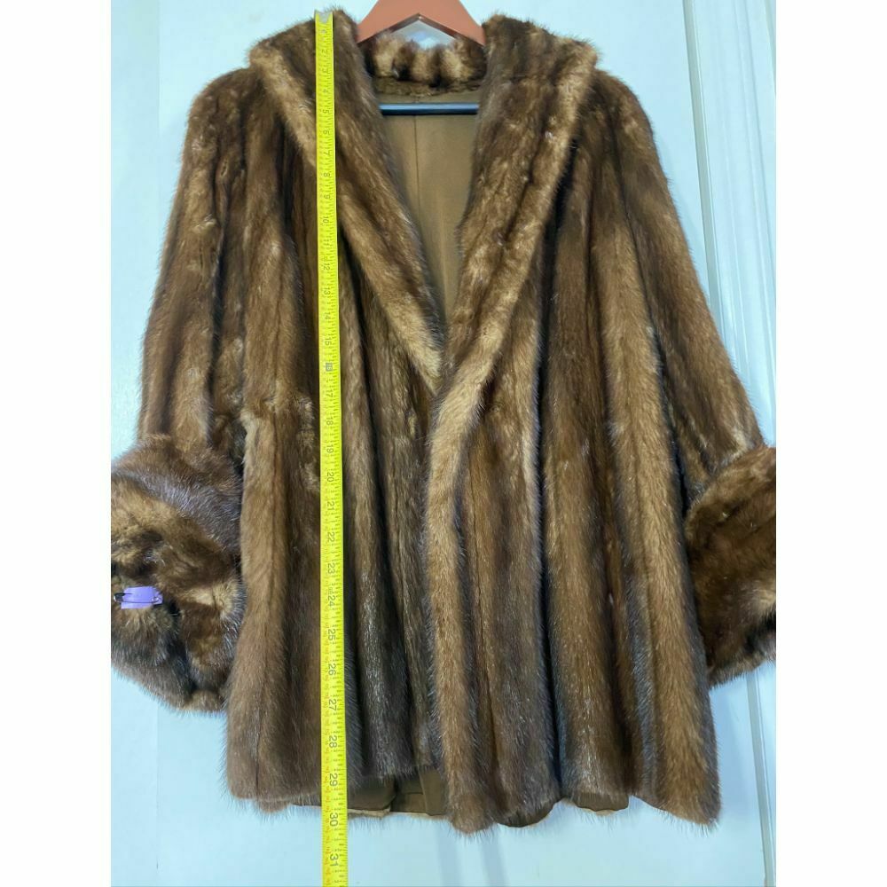 Vintage Brown Mink Fur Coat Small/ Medium Freshly Dry Cleaned