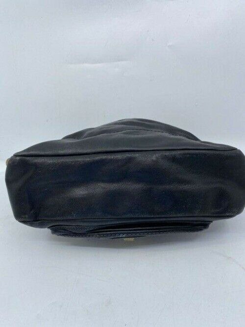 coach vintage black leather tote