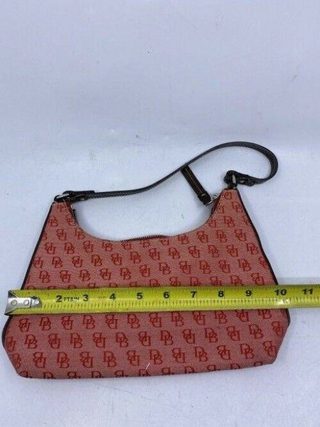 Dooney and Bourke mini purse red fabric hobo bag