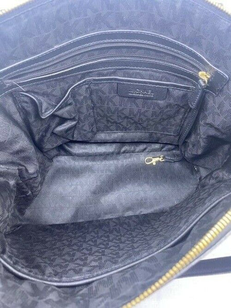 Michael Kors Jet Set Black Saffiano Leather Shoulder Bag