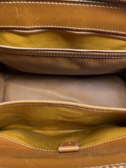 dooney and bourke vintage classic brown leather cross body bag