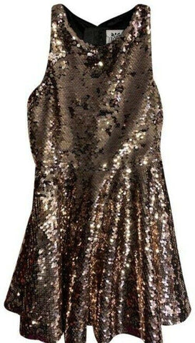 milly minis chrome new girls sequined short casual dress