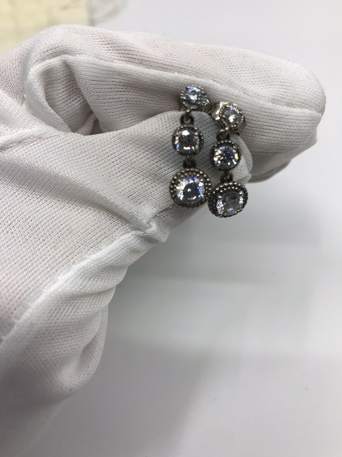 PANDORA Bracelet w/ Charms and Earrings