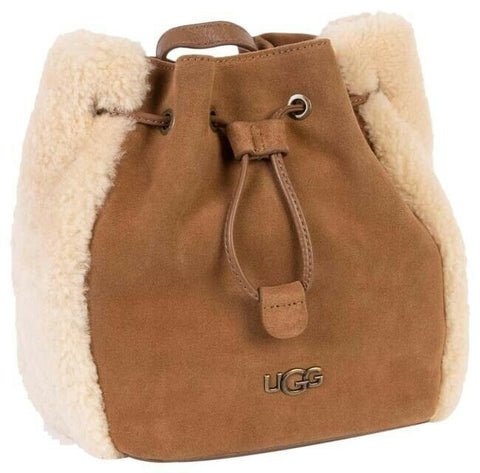 Ugg Australia Fey Mini Convertible Chestnut Brown Suede Backpack