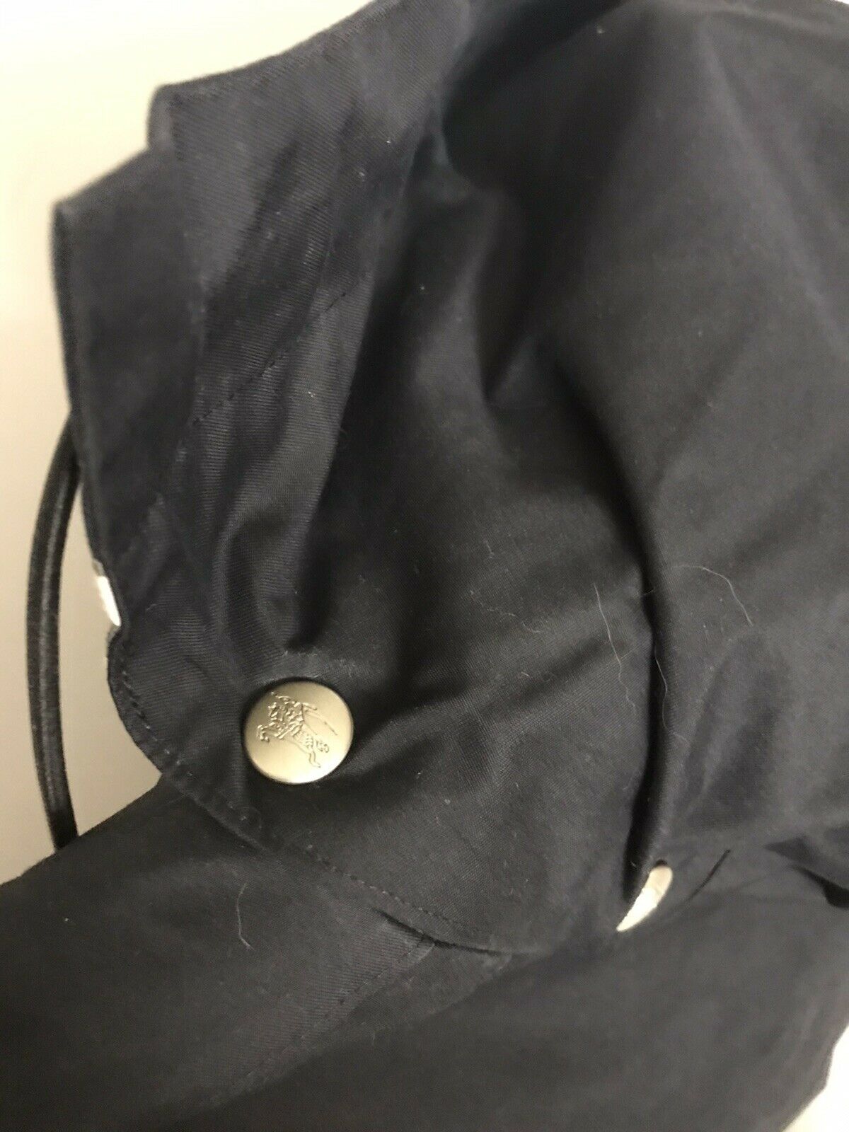 BURBERRY Black Wind Breaker Trench Coat size 2
