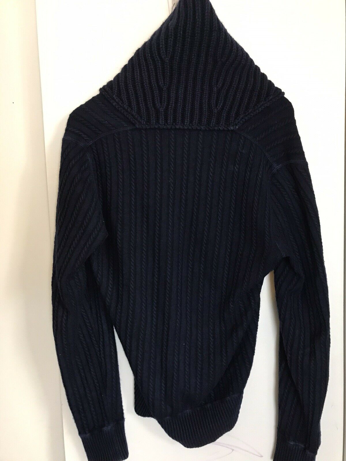 YVES SAINT LAURENT Men’s Navy Cashmere Sweater Medium